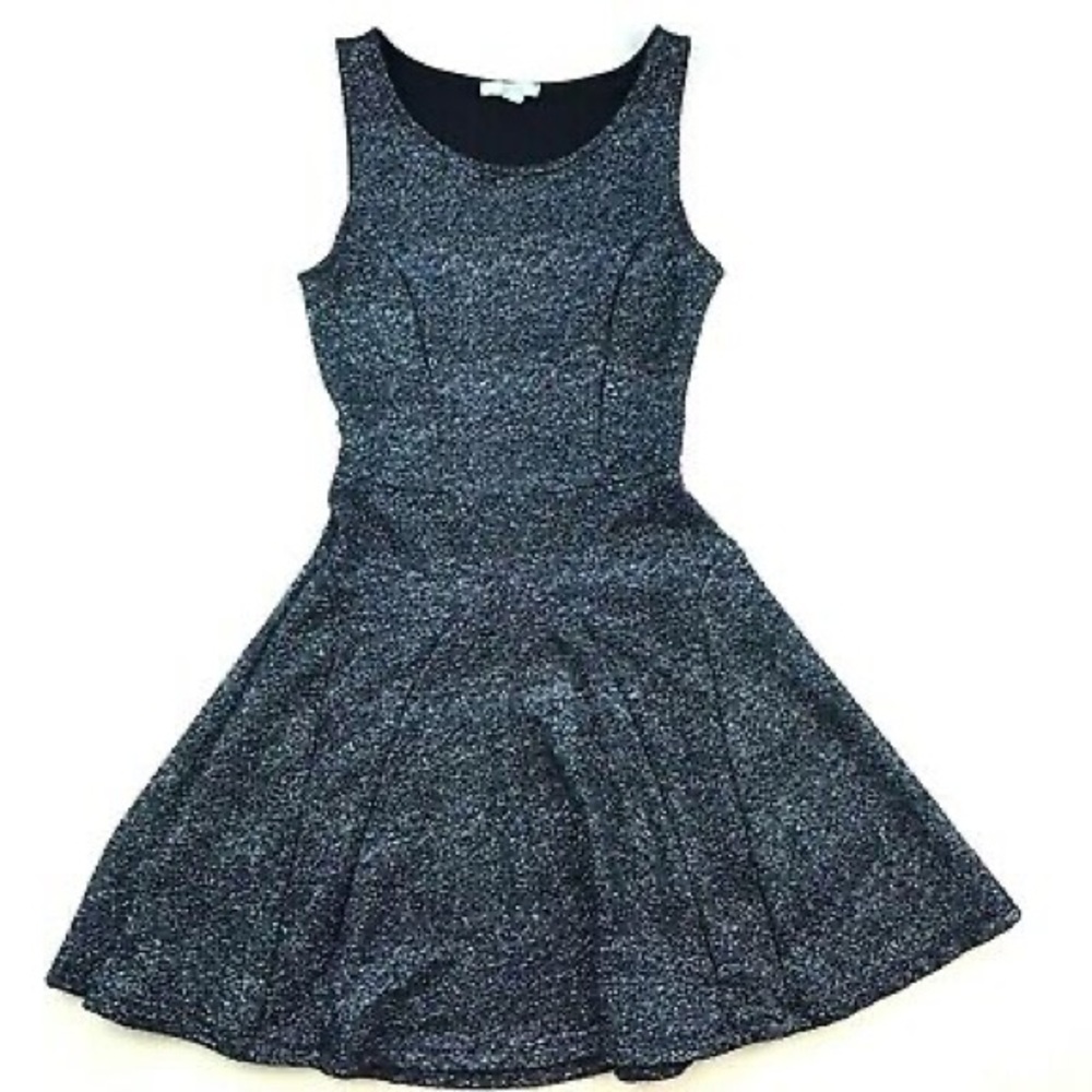 Soprano Blue and Black Shimmery Dress